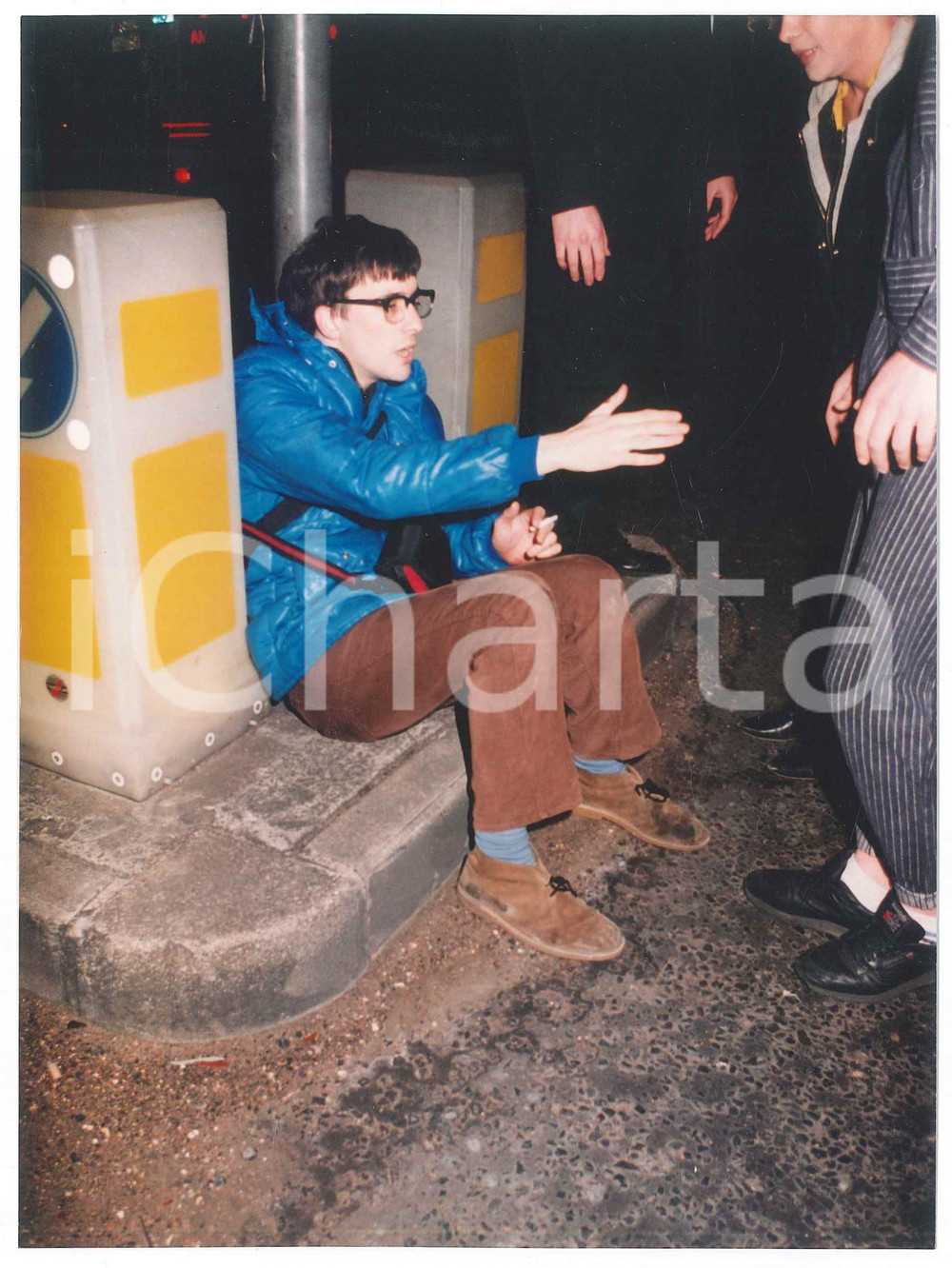 Fotografia d epoca originale 1995 LONDON  Graham COXON BLUR after a road accident  Photo 1 1