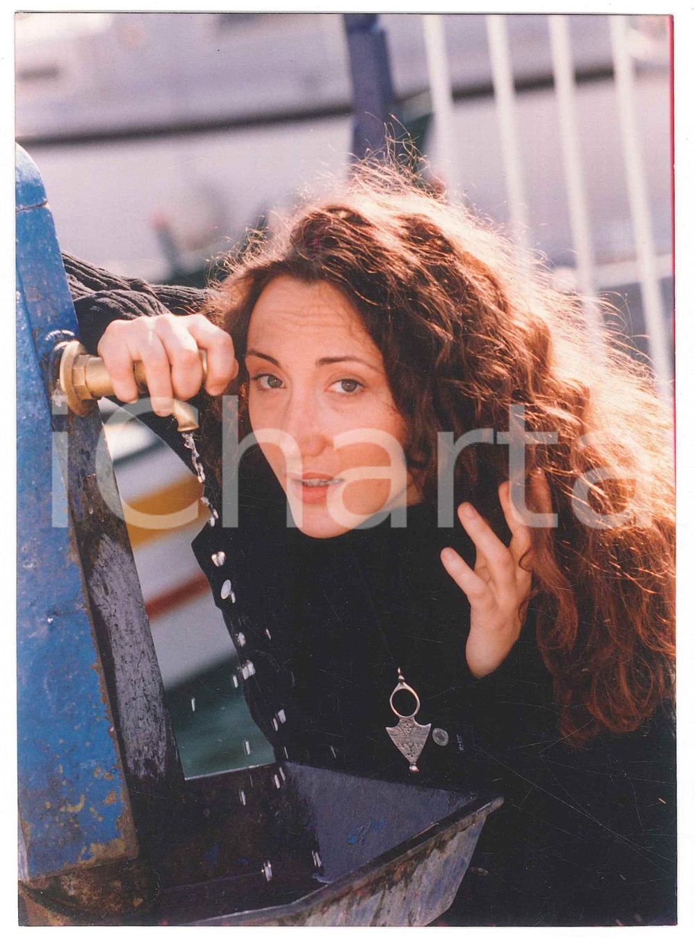 Fotografia d epoca originale 1995 ca MUSICA ITALIA Marina REI  Ritratto  Foto 13x18 cm 2 1
