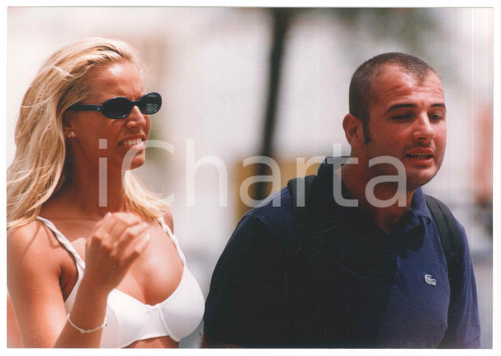 Fotografia d epoca originale 1998 COSTUME ITALIA Annalisa MINETTI  Ritratto  Foto 21x15 cm 1