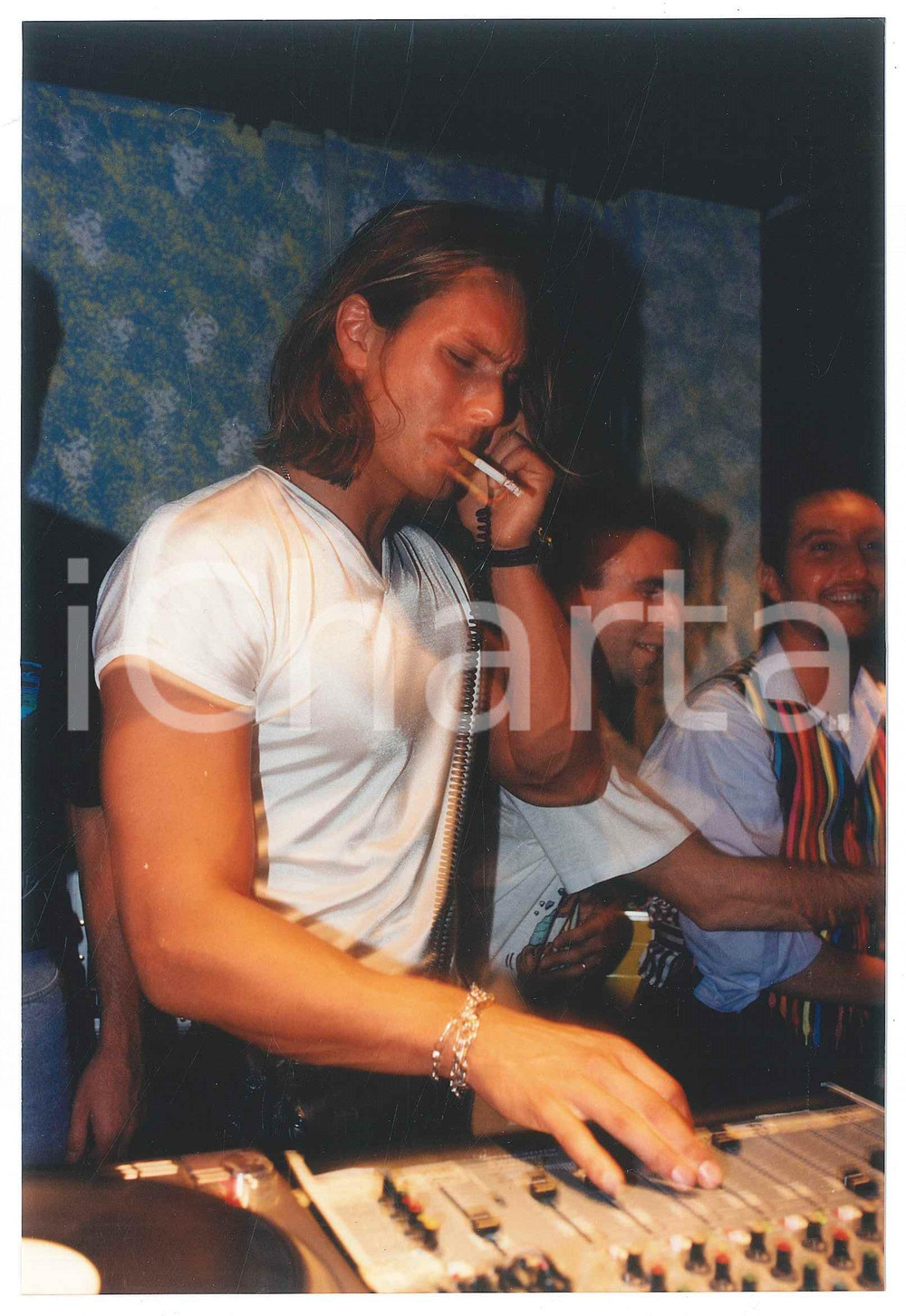 Fotografia d epoca originale 1995 Discoteca 24MILA BACI  Dj Marco BRESCIANI alla consolle Foto 5 1