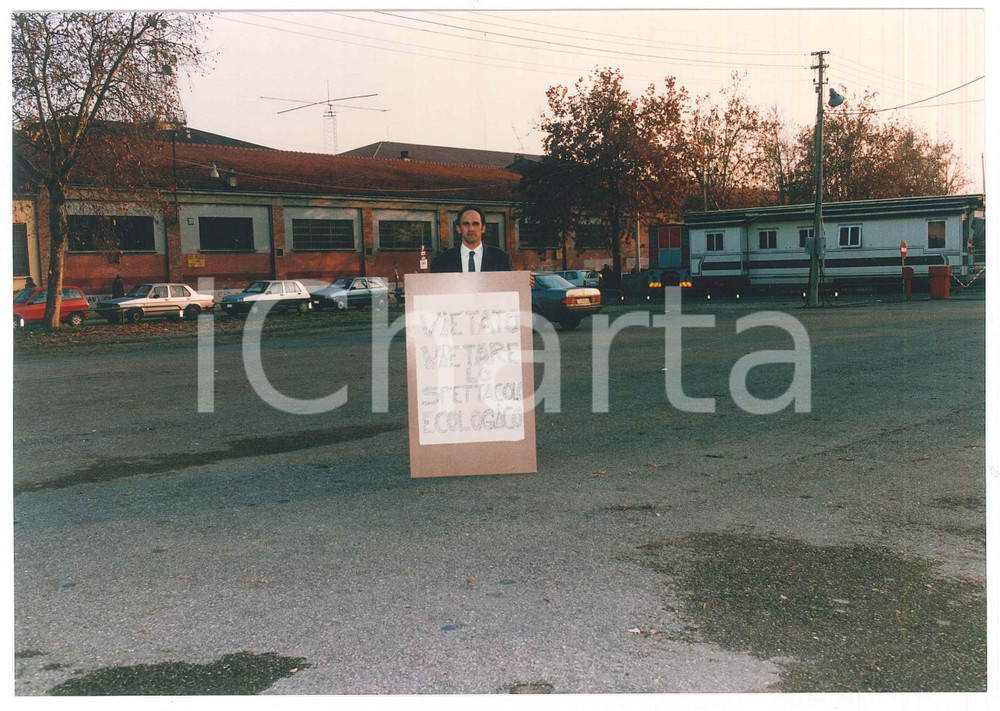Fotografia d epoca originale 1993 CIRCO PADOVA Paride ORFEI promuove il suo spettacolo ecologico Foto 5 1