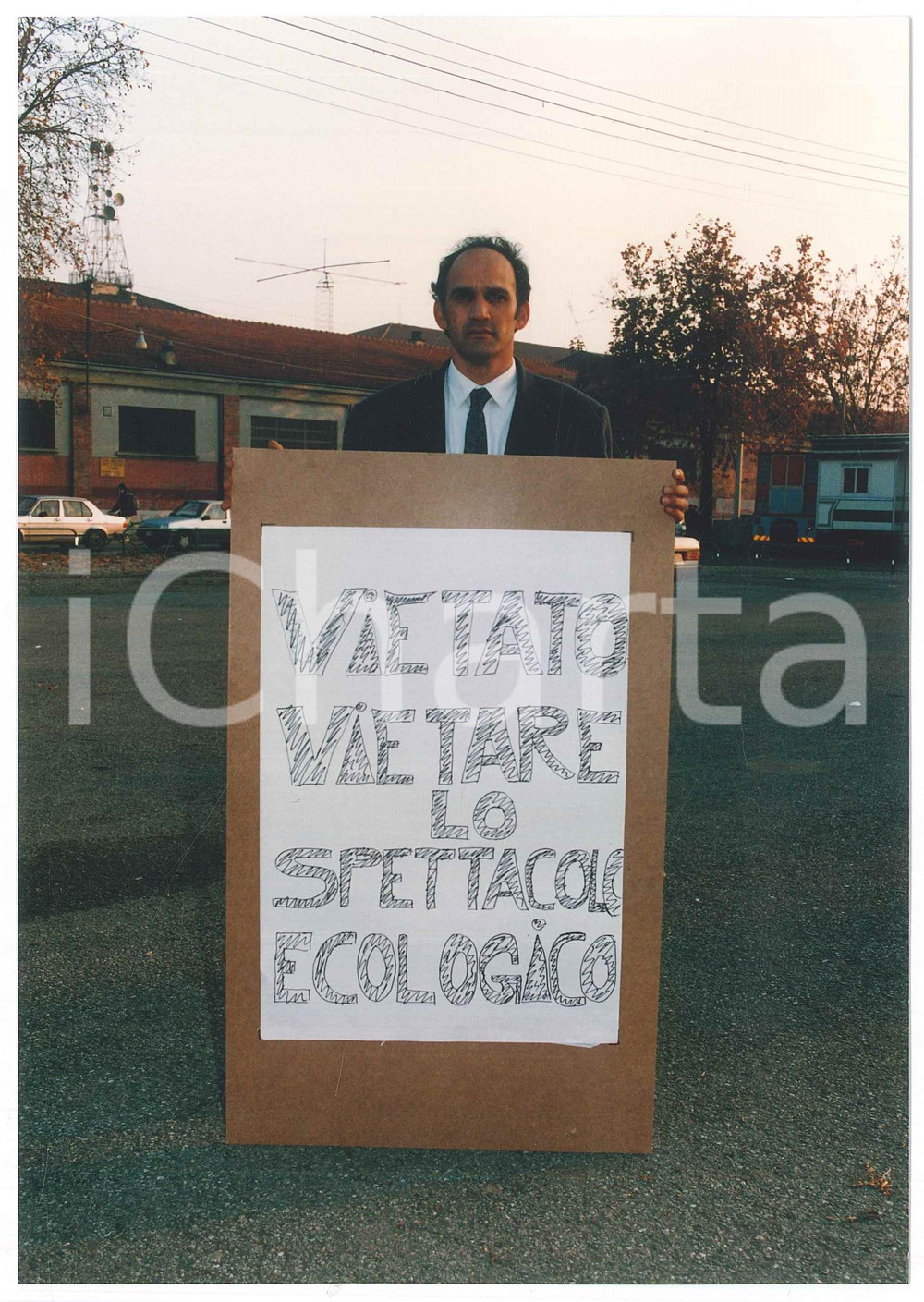 Fotografia d epoca originale 1993 CIRCO PADOVA Paride ORFEI promuove il suo spettacolo ecologico Foto 7 1