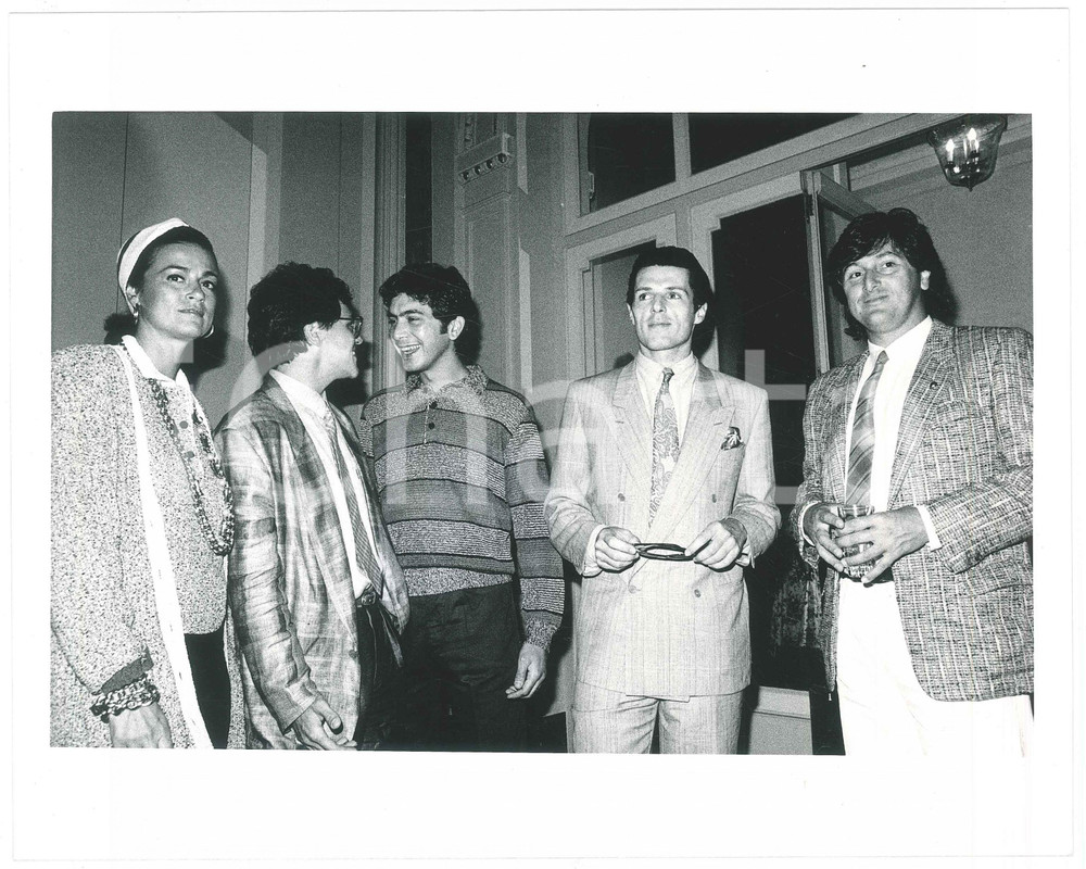 Fotografia d epoca originale 1987 ITALIA Chloe WEBB Lambert WILSON Figli MISSONI The belly of an architect 1