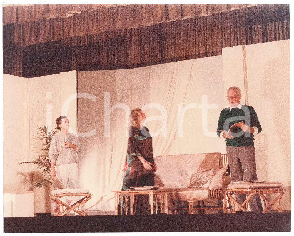 Fotografia d epoca originale 1985 SARONNO  TEATRO Gruppo Palcoscenico  Spettacolo ADORABILE GIULIA Foto 1