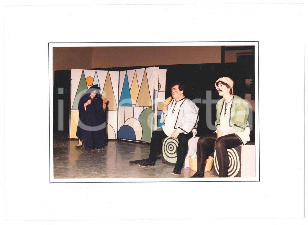 Fotografia d epoca originale 1985 SARONNO Gruppo Palcoscenico GIACOMETTO E L OCA D ORO Laura LOMBARDI Foto 1