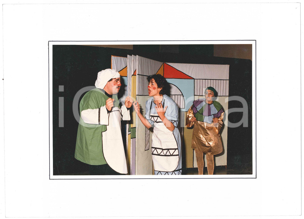 Fotografia d epoca originale 1985 SARONNO Gruppo Palcoscenico GIACOMETTO E L OCA D ORO Laura LOMBARDI Foto 1 1