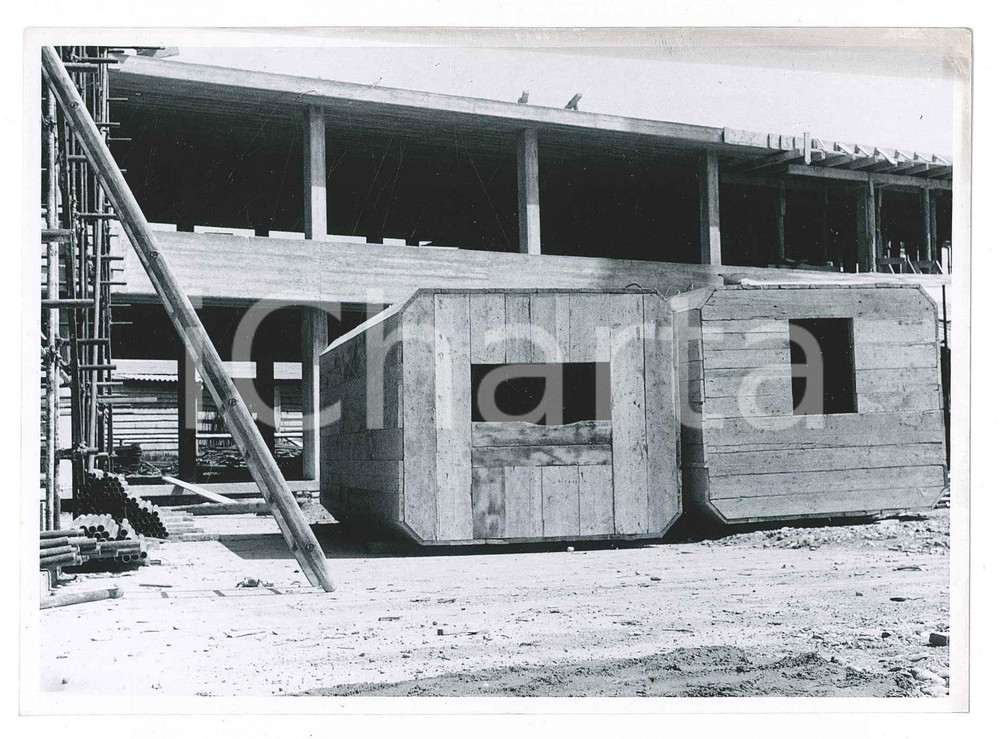 Fotografia d epoca originale Giugno 1958 GINEVRA Costruzione del CERN  Cantiere Foto 15x10 cm 1