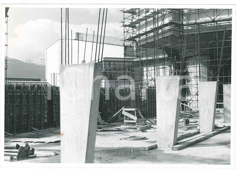 Fotografia d epoca originale Marzo 1959 GINEVRA Costruzione del CERN  Cantiere  Foto 15x10 cm 3 1