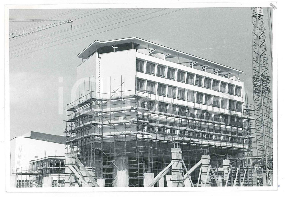 Fotografia d epoca originale Marzo 1959 GINEVRA Costruzione del CERN  Cantiere main building  Foto 2 1