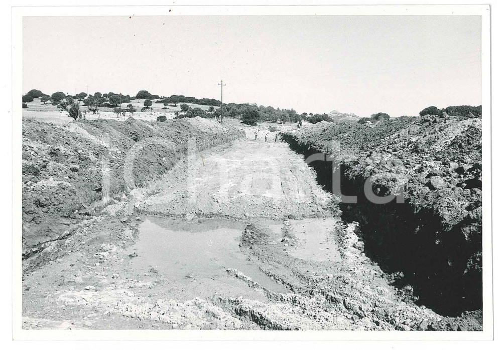 Fotografia d epoca originale 1962 SARDEGNA GALLURA Area fiume e diga del LISCIA  Cantiere Foto 1 1