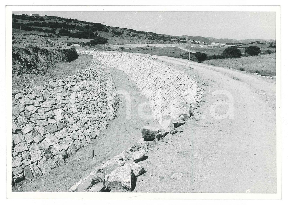 Fotografia d epoca originale 1962 SARDEGNA GALLURA Area fiume e diga del LISCIA  Lavori Foto 15x10 cm 2 1
