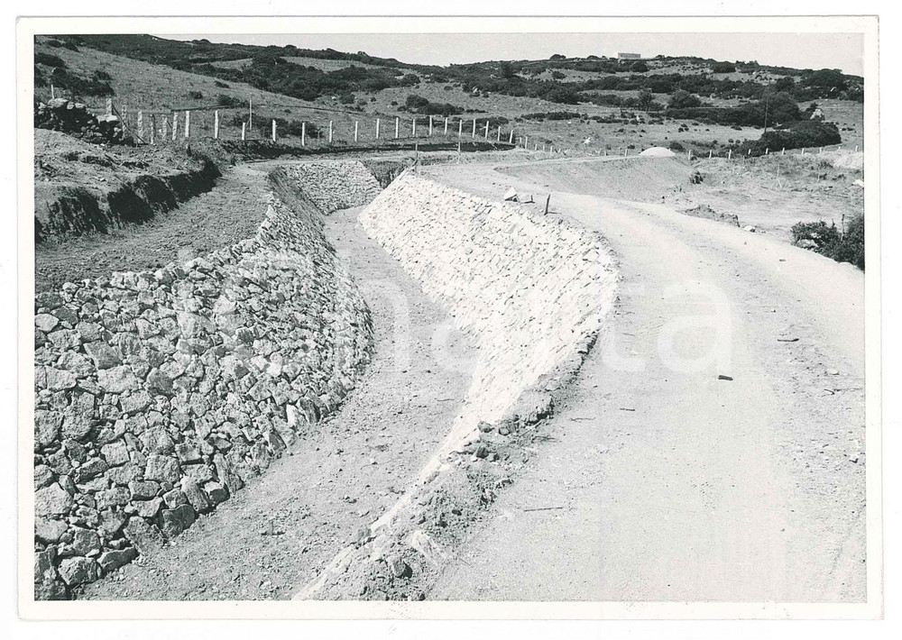 Fotografia d epoca originale 1962 SARDEGNA GALLURA Area fiume e diga del LISCIA  Lavori Foto 15x10 cm 1 1