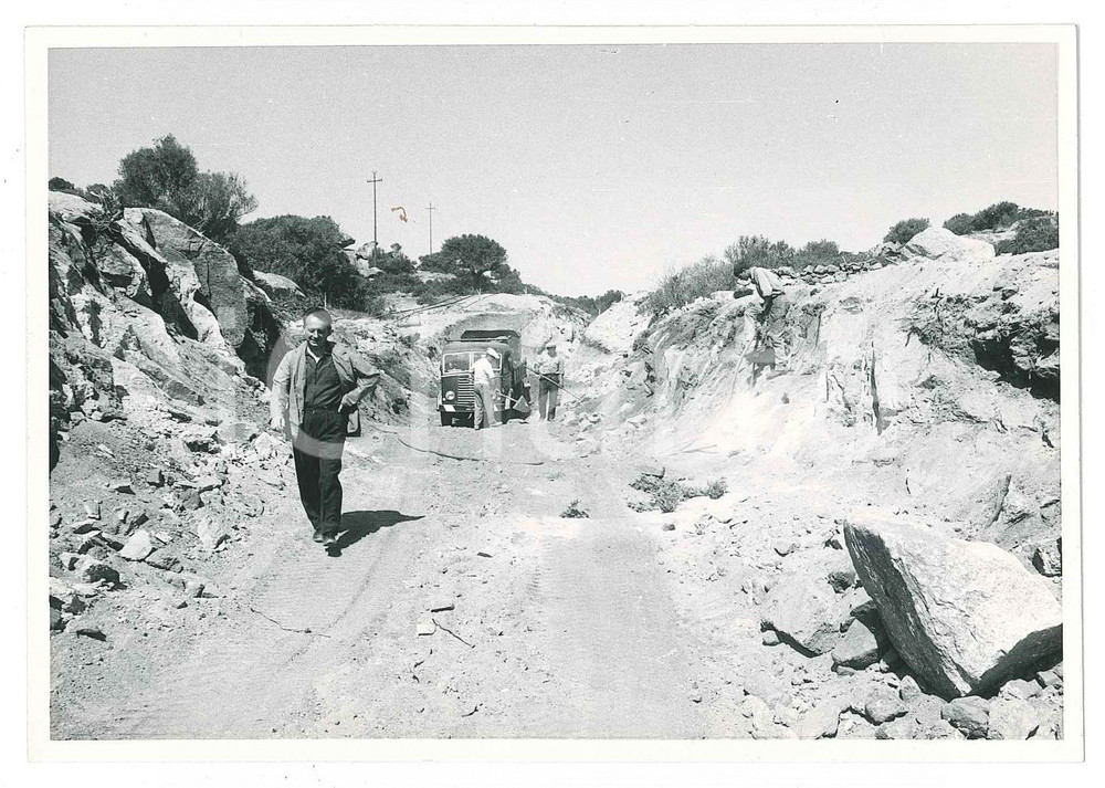 Fotografia d epoca originale 1962 SARDEGNA GALLURA Area fiume e diga del LISCIA  Cantiere Foto 5 1
