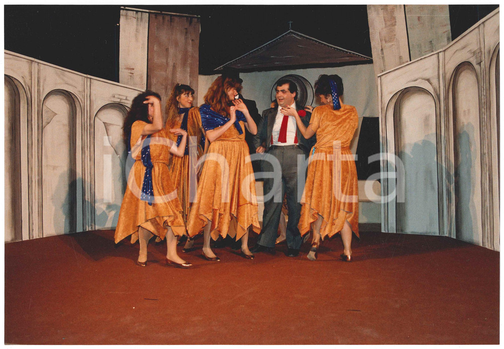 Fotografia d epoca originale 1985 SARONNO TEATRO  GRUPPO PALCOSCENICO Commedia di dieci vergini  Foto 8 1