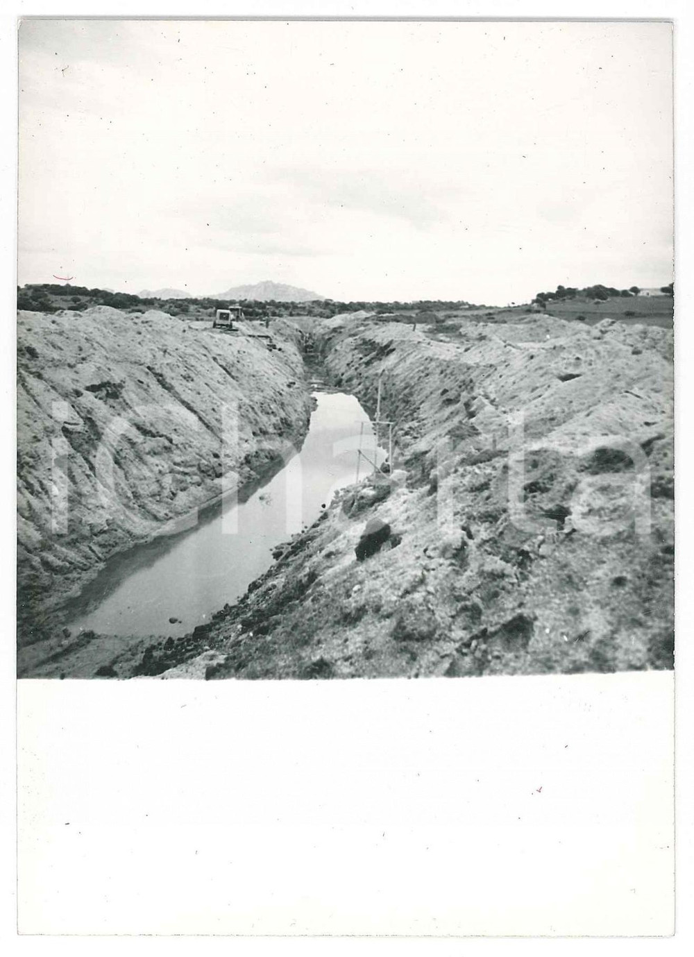 Fotografia d epoca originale 1965 ca SARDEGNA GALLURA  Galleria artificiale  Scavo Foto 10x15 cm 1