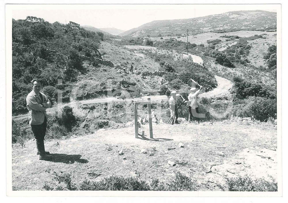 Fotografia d epoca originale 1962 SARDEGNA GALLURA Area fiume e diga del LISCIA  Cantiere Foto 7 1