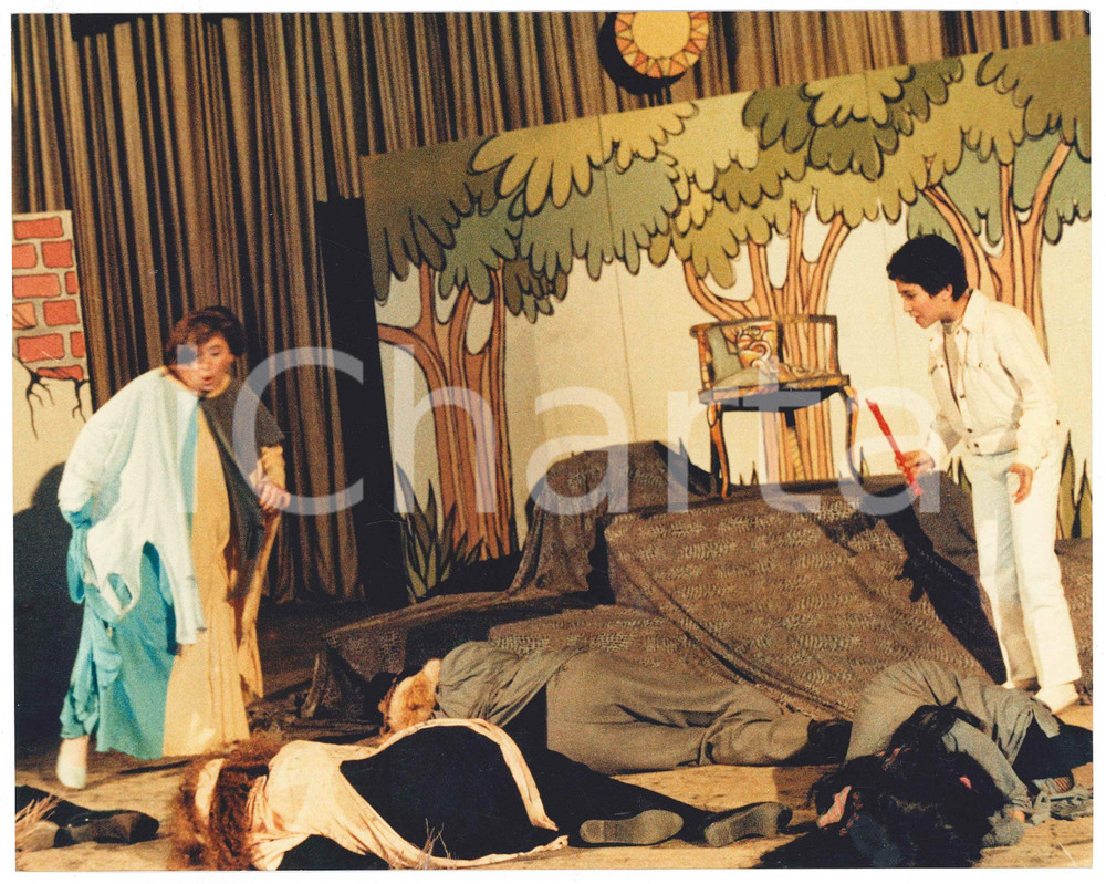 Fotografia d epoca originale 1984 SARONNO TEATRO  GRUPPO PALCOSCENICO  Incantesimo del Bosco Foto 2 1