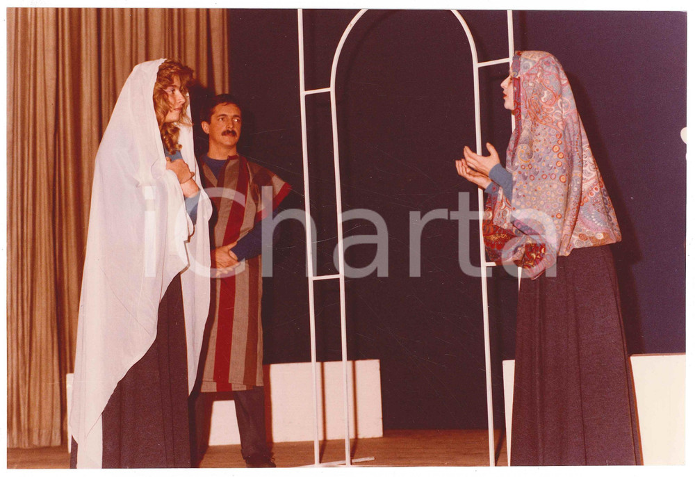 Fotografia d epoca originale 1985 SARONNO Cooperativa Teatrale GRUPPO PALCOSCENICO Natale in piazzaFoto 3 1