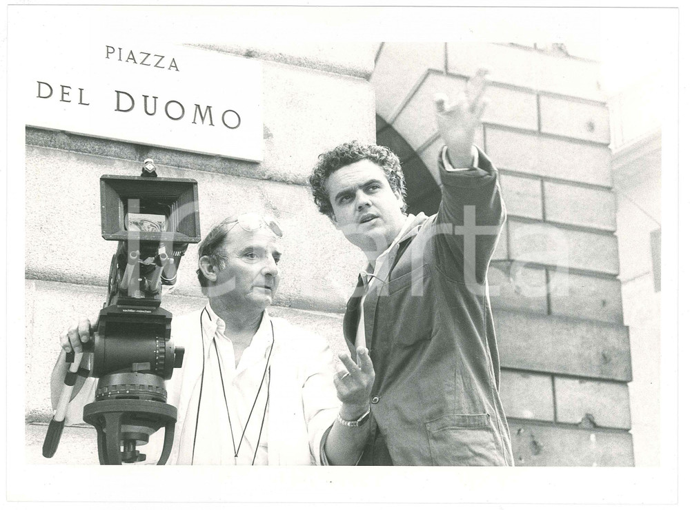 Fotografia d epoca originale 1984 CINEMA MILANO Marco Tullio GIORDANA sul set di Notti e nebbie  Foto 1 1