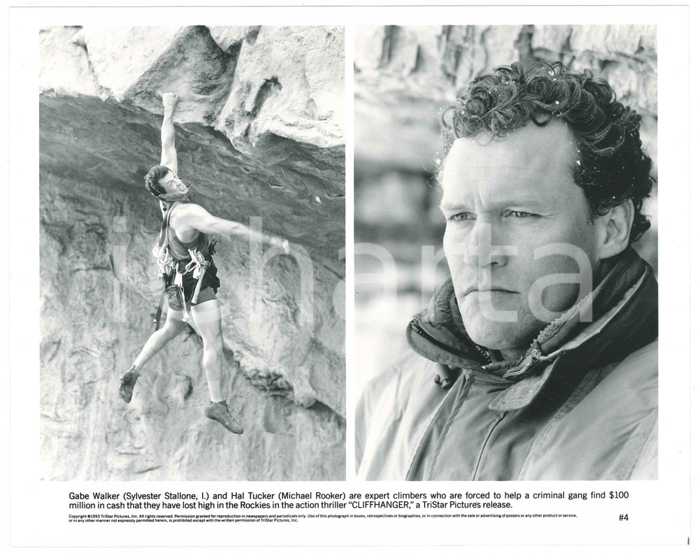 Materiale cinematografico d’epoca 1993 CINEMA Film Cliffhanger  Sylvester STALLONE Michael ROOKER Foto 1