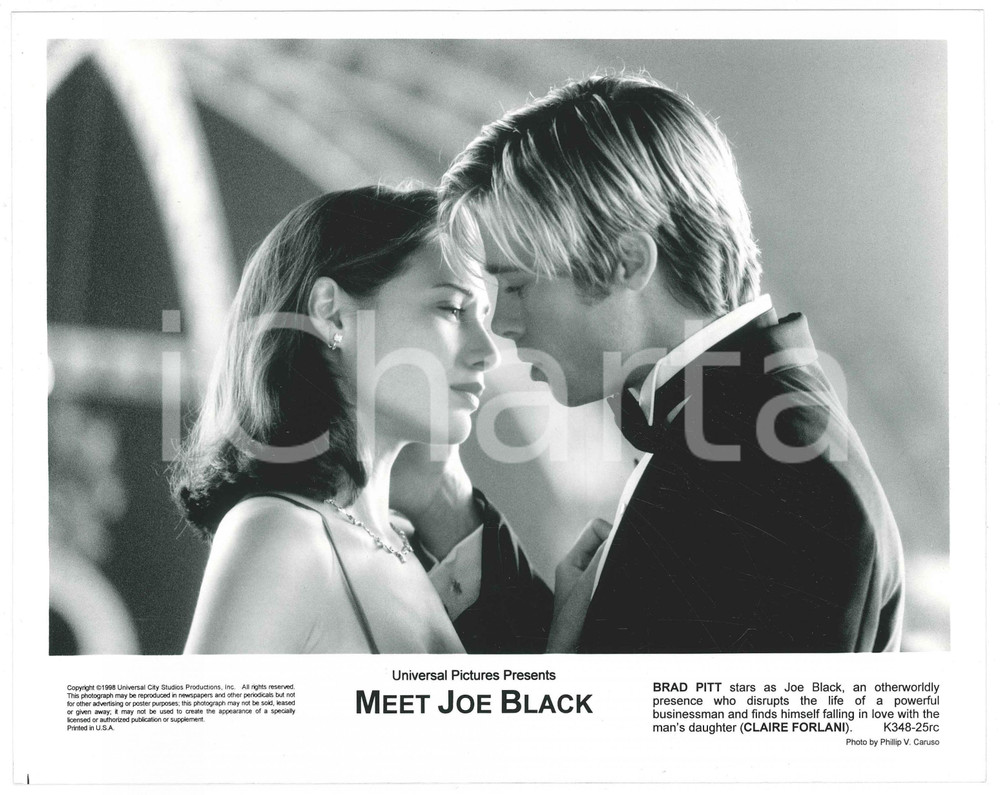 Materiale cinematografico d’epoca 1998 CINEMA Film Meet Joe Black  Brad PITT Claire FORLANI Foto 26x20 cm 1