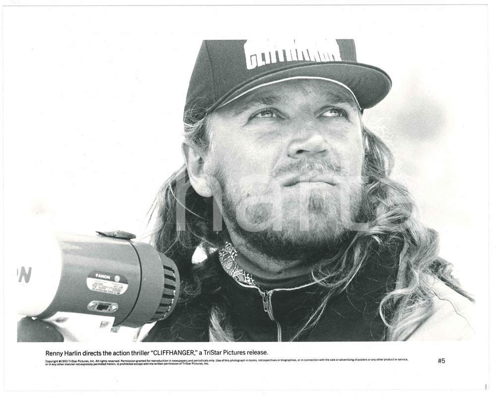 Materiale cinematografico d’epoca 1993 CINEMA Film Cliffhanger Renny HARLIN regista Foto 26x20 cm 1