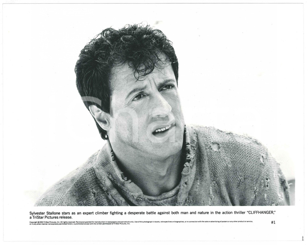 Materiale cinematografico d’epoca 1993 CINEMA Film Cliffhanger  Sylvester STALLONE Fotografia 26x20 cm 1
