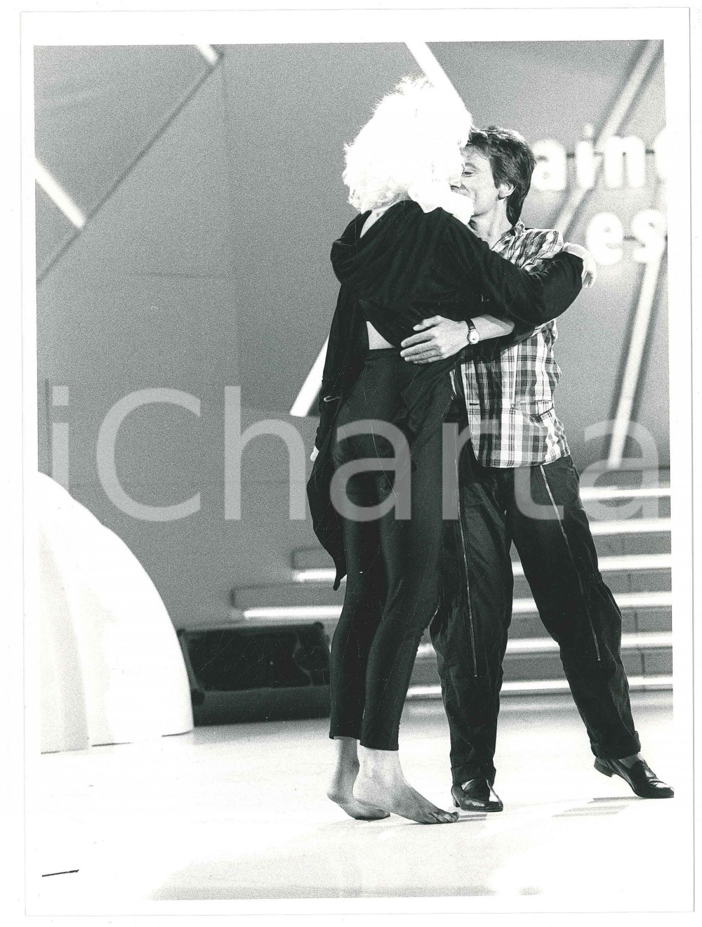 Fotografia d epoca originale 1985 ca MUSICA  SAINT VINCENT ESTATE  Donatella RETTORE 5 Foto 18x24 cm 1