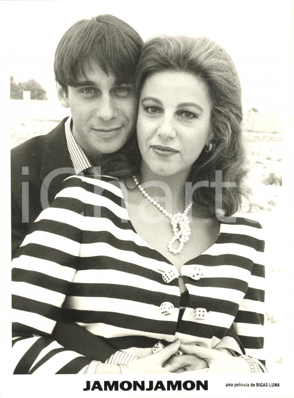 Fotografia d epoca originale 1992 Film JamÃ³n jamÃ³n di BIGAS LUNA  Jordi MOLLÃ€ Stefania SANDRELLI Foto 1