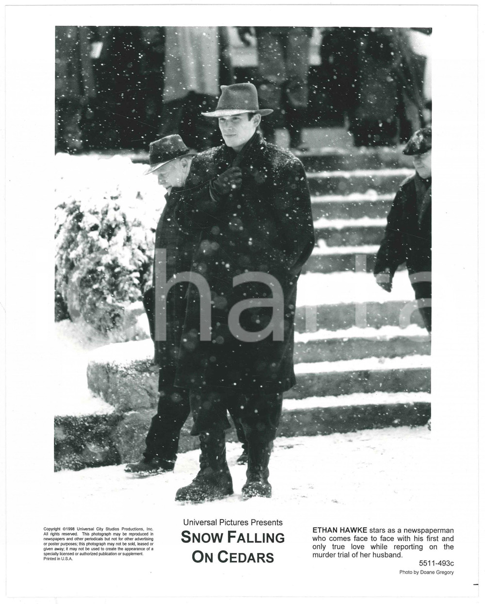 Materiale cinematografico d’epoca 1999 CINEMA Film Snow falling on cedars  Ethan HAWKE Foto 20x26 cm 1