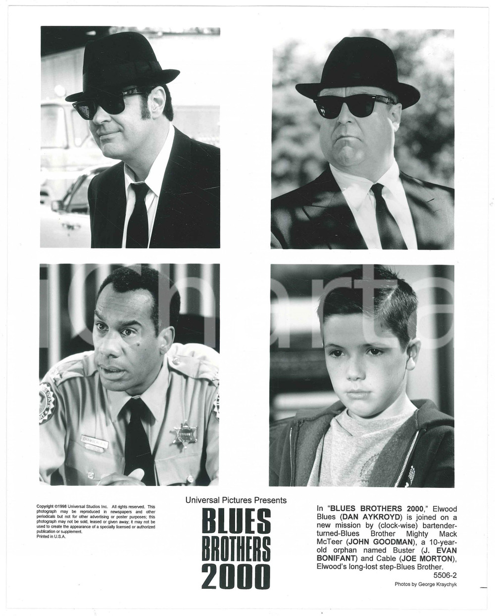 Materiale cinematografico d’epoca 1998 CINEMA Film Blues Brothers 2000 Dan AYKROYD John GOODMAN Joe MORTON 1