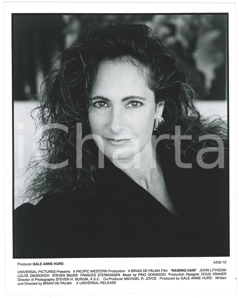 Materiale cinematografico d’epoca 1992 CINEMA Film Raising Cain  Producer Gale Anne HURD  Portrait  Photo 1