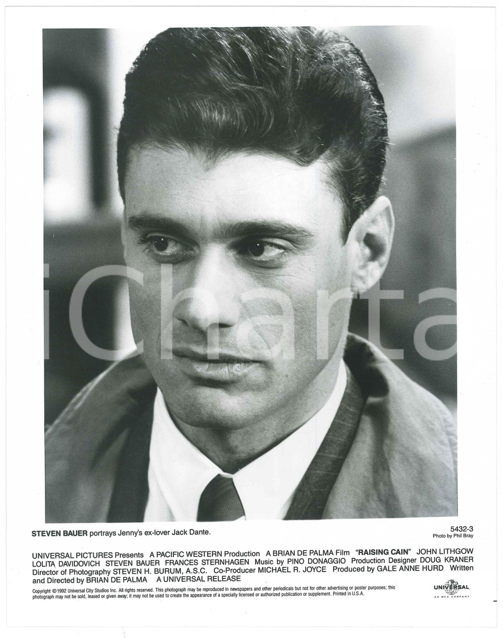 Materiale cinematografico d’epoca 1992 CINEMA Film Raising Cain  Steven BAUER as Jack Dante  Photo 1