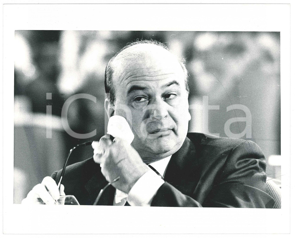 Fotografia d epoca originale 1985 ca POLITICA ITALIA PSI Bettino CRAXI  Ritratto  Foto 3 1