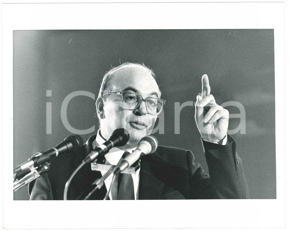 Fotografia d epoca originale 1985 ca POLITICA ITALIA PSI Bettino CRAXI  Ritratto  Foto 1 1