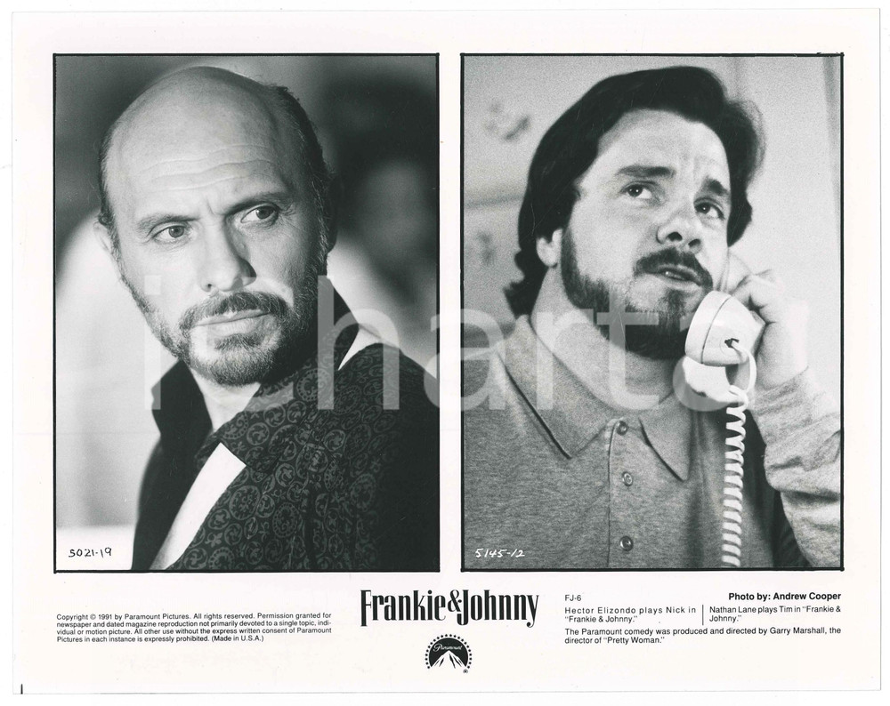 Materiale cinematografico d’epoca 1991 CINEMA Film Frankie and Johnny Hecto ELIZONDO Nathan LANE  Foto 1