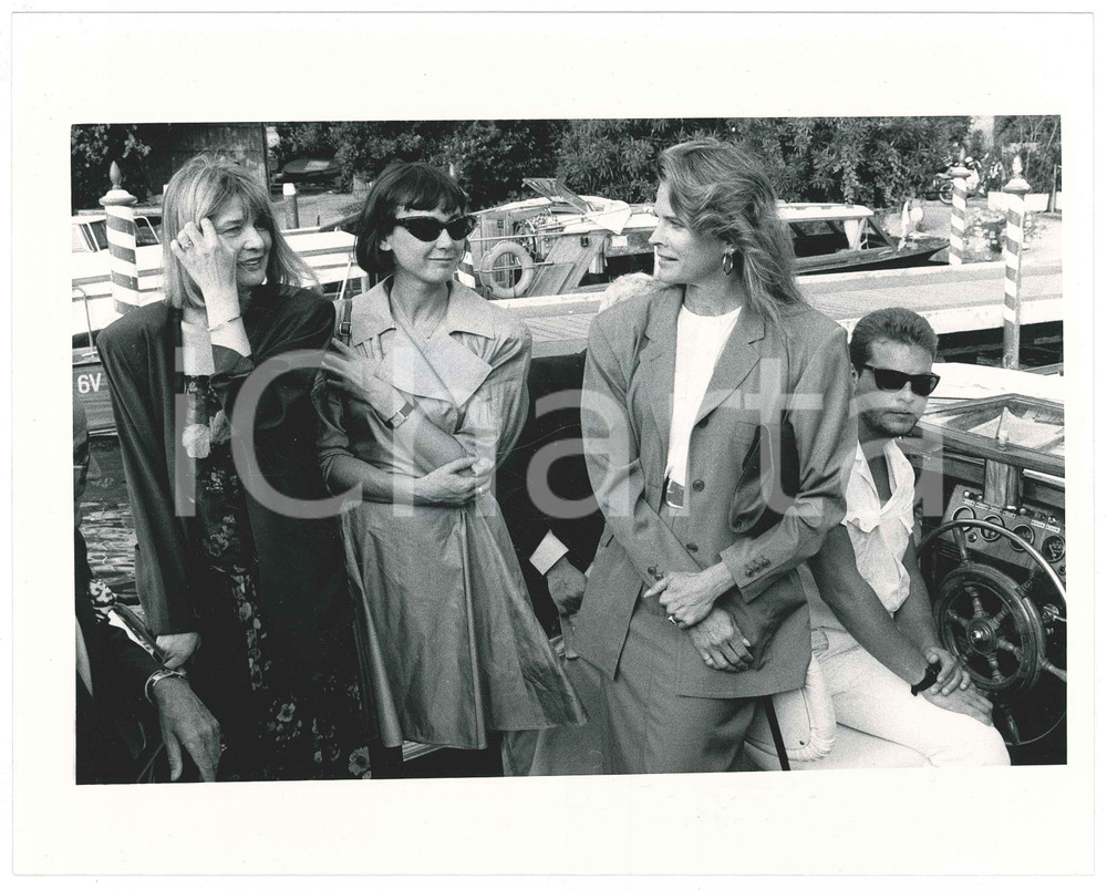 Fotografia d epoca originale 1990 ca VENEZIA Mostra del CINEMA  Candice BERGEN Sabine AZEMA  Foto 1 1