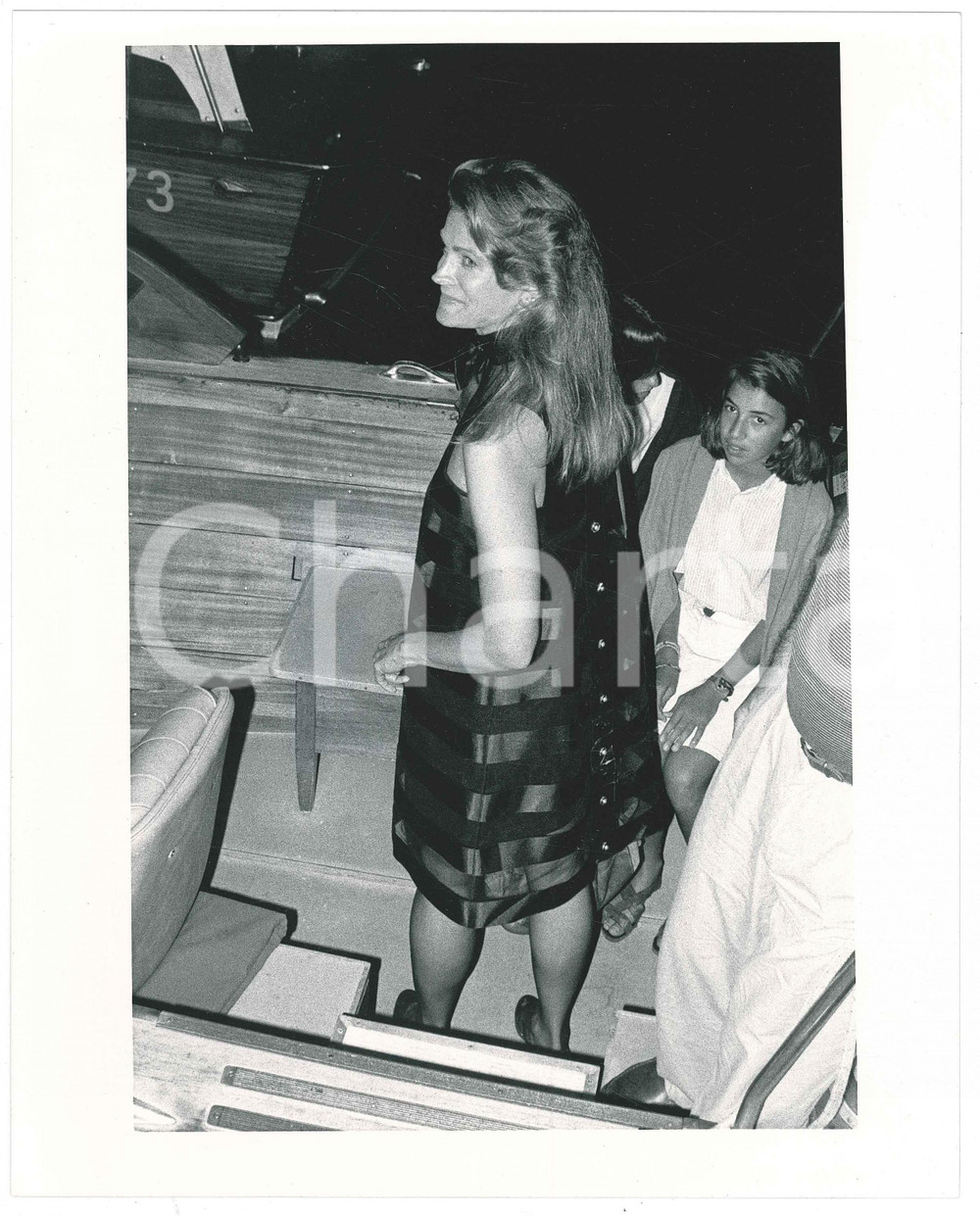 Fotografia d epoca originale 1990 ca CINEMA Attrice Candice BERGEN a un evento  Fotografia 20x26 cm 1