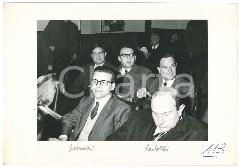 Fotografia d epoca originale 1967 POLITICA ITALIA Giuseppe AVERARDI Luigi BERTOLDI  Foto 25x18 cm 1