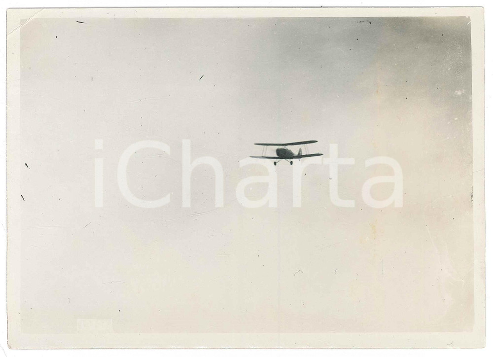 Fotografia d epoca originale 1940 WW2 SOLLUM EGITTO Aviazione italiana in arrivo dalla Libia  Foto 18x13 1