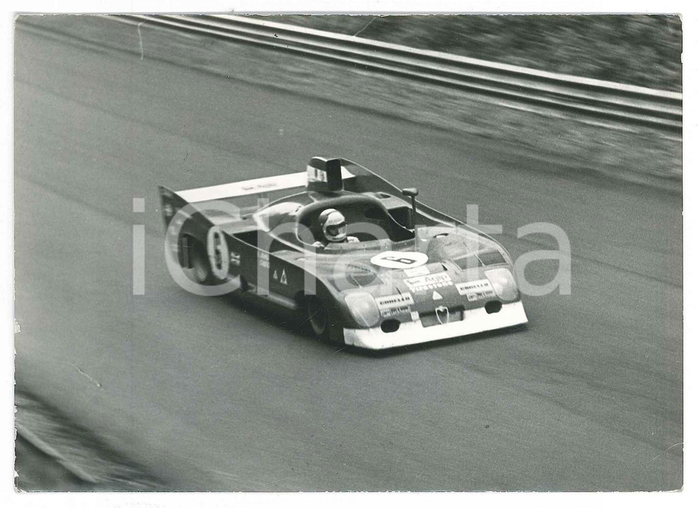 Fotografia d epoca originale 1970 ca AUTOMOBILISMO MONZA  ALFA ROMEO 33 tt 12 in pista  Foto 1