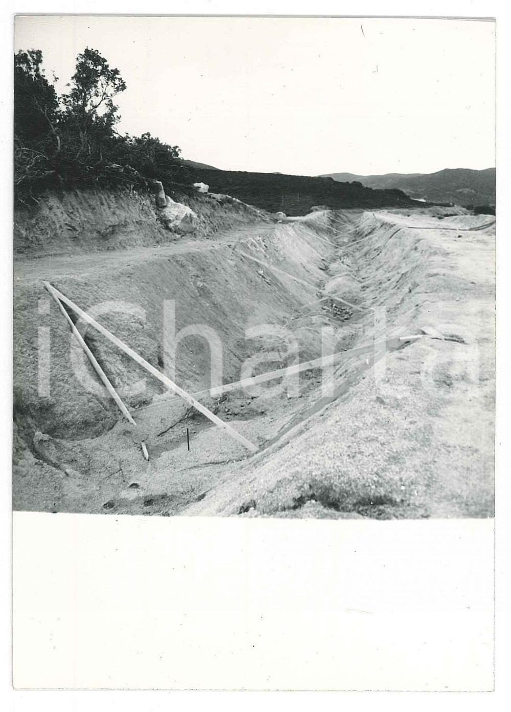Fotografia d epoca originale 1965 ca SARDEGNA GALLURA Canale AGNATA  Scavo Foto 10x15 cm 1 1