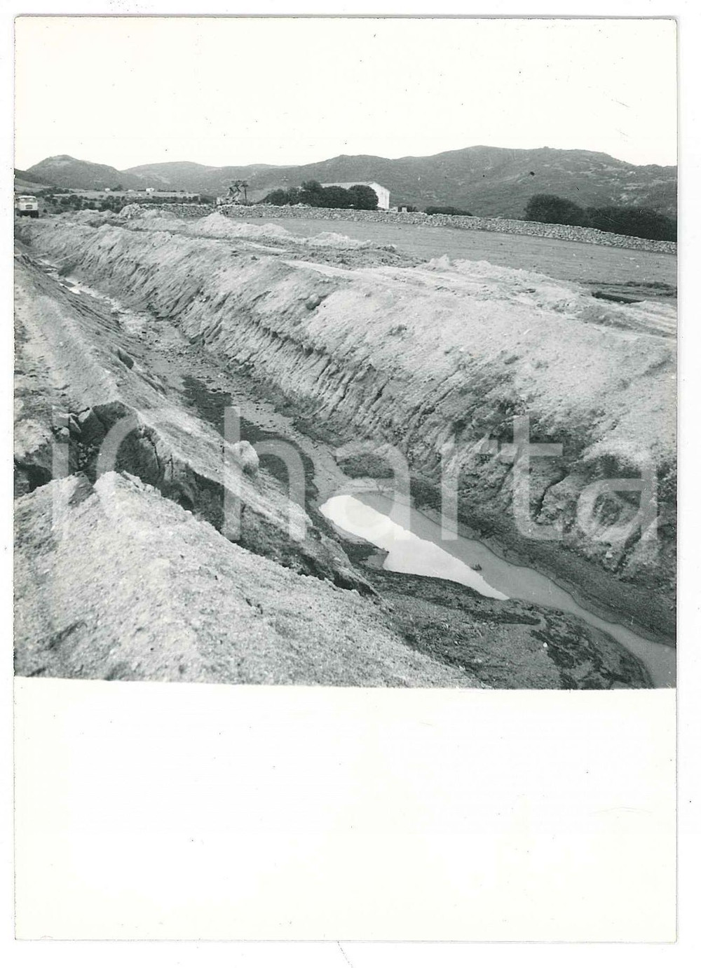 Fotografia d epoca originale 1965 ca SARDEGNA GALLURA Canale AGNATA  Scavo Foto 10x15 cm 5 1