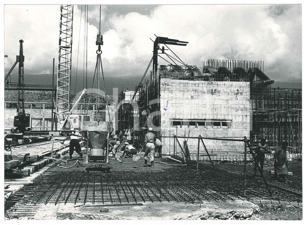 Fotografia d epoca originale 1955 ca GROSIO SO Cantiere impianto idroelettrico AEM MILANO Foto 2 1
