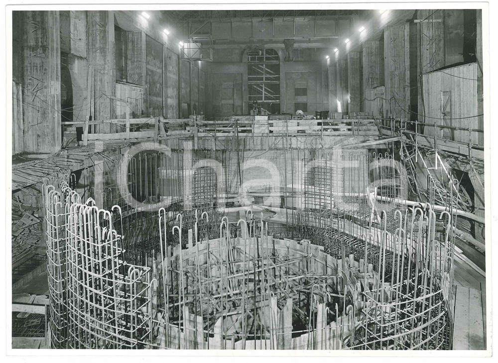 1959 GROSIO Cantiere impianto idroelettrico AEM MILANO - Sala macchine *Foto (2)