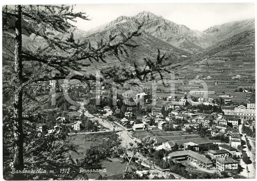 Cartolina originale da collezione 1950 ca BARDONECCHIA TO Panorama del Borgo Vecchio  Cartolina FG NV 1