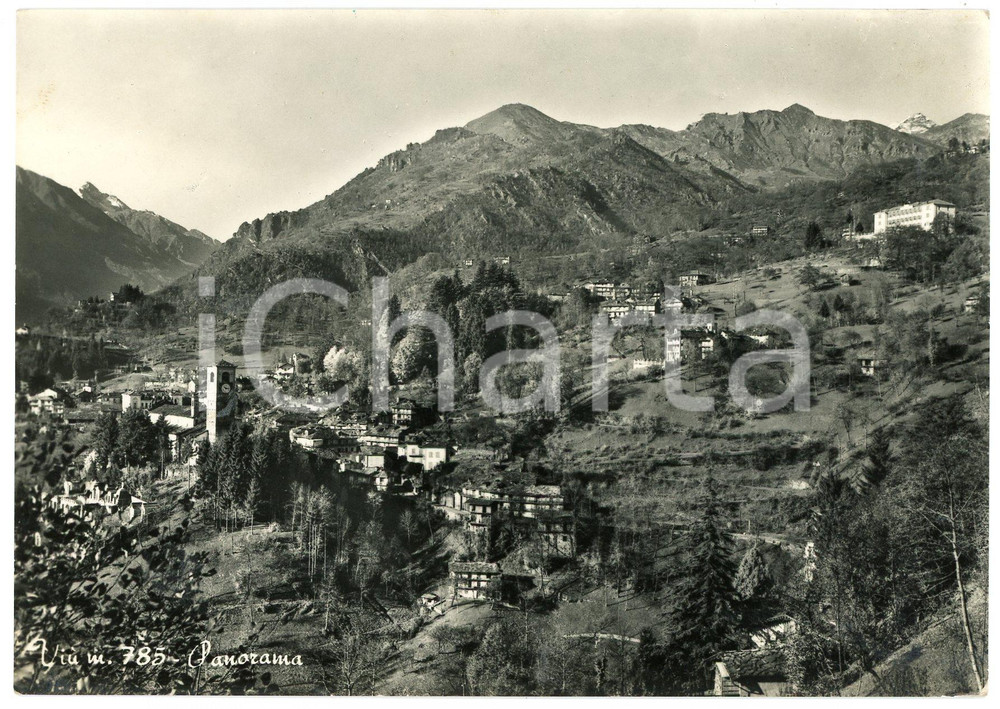 Cartolina originale da collezione 1955 VIÃ™ TO Panorama del paese  Cartolina FG VG 1