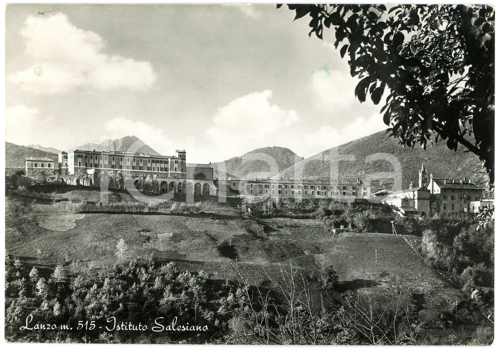 Cartolina originale da collezione 1950 ca LANZO TORINESE  Istituto Salesiano San Filippo Neri  Cartolina FG VG 1