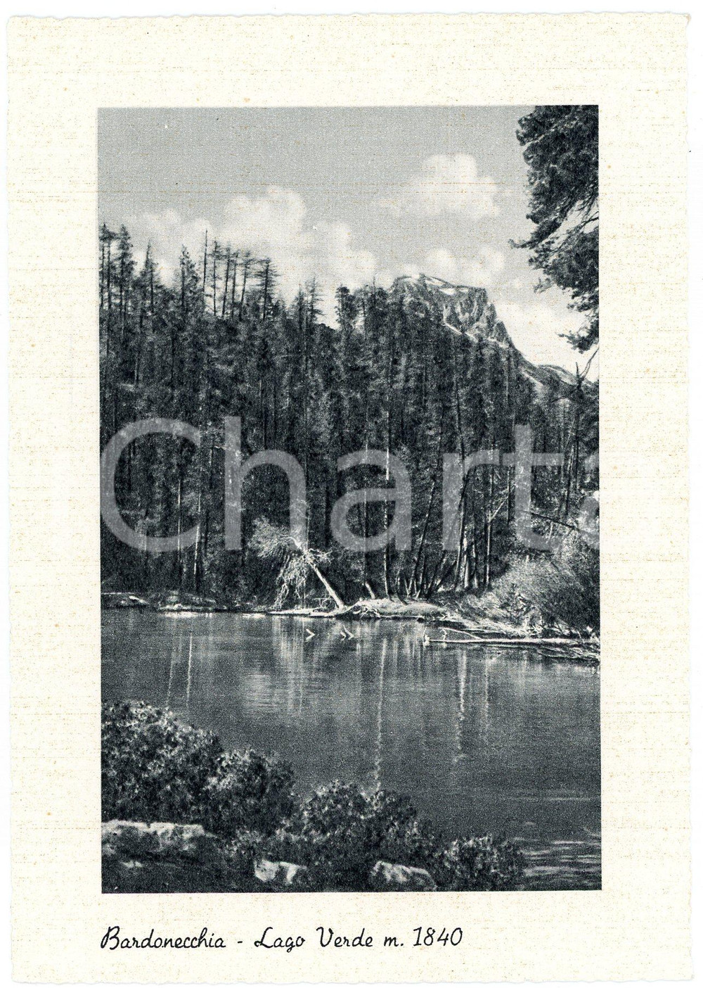 Cartolina originale da collezione 1950 ca BARDONECCHIA TO Lago verde  Cartolina FG NV 1