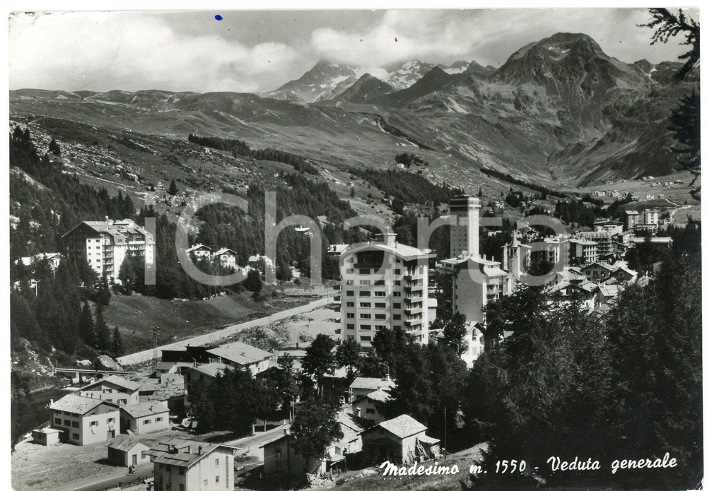 Cartolina originale da collezione 1967 MADESIMO SO Panorama del paese  Cartolina FG VG 1